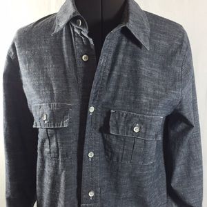 Merona Dress/Tunic Button Roll Up Sleeve Size M